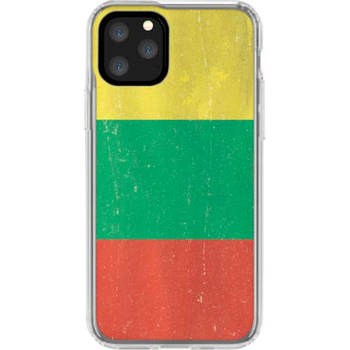 Lithuania Flag Distressed iPhone 11 Pro Clear Case